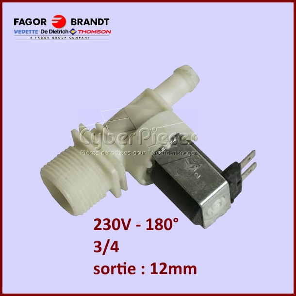 Électrovanne 1 Voie 180° Ø12mm