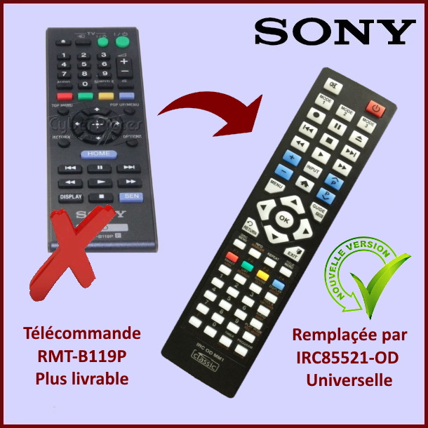 Télécommande SONY 149002812  (RMT-B119P)