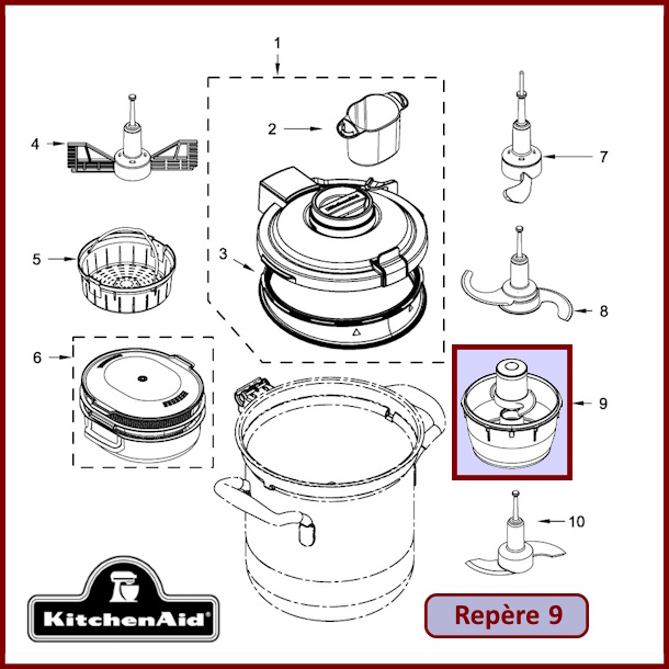 Bol robot cuiseur Kitchenaid W10909932
