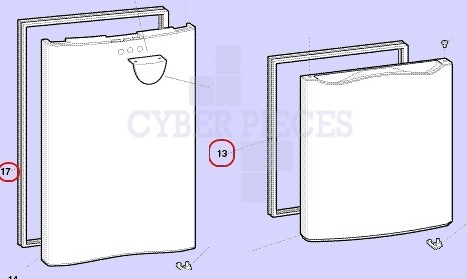 Joints blanc 782x554mm - 115572