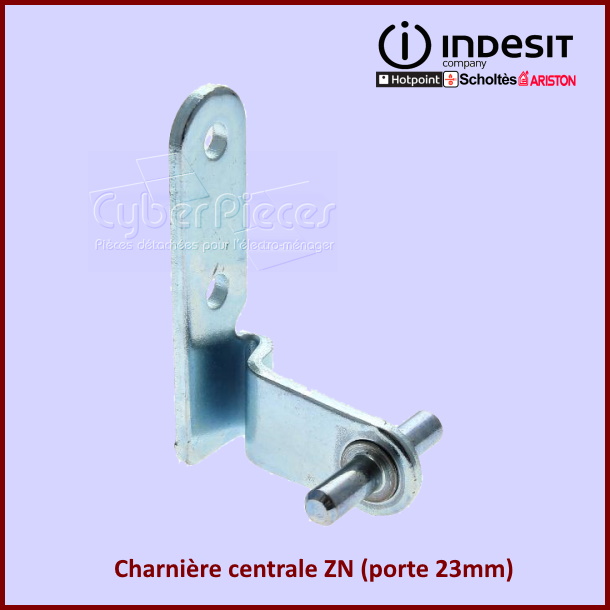 Charnière centrale ZN (porte 23mm) Indesit C00196153