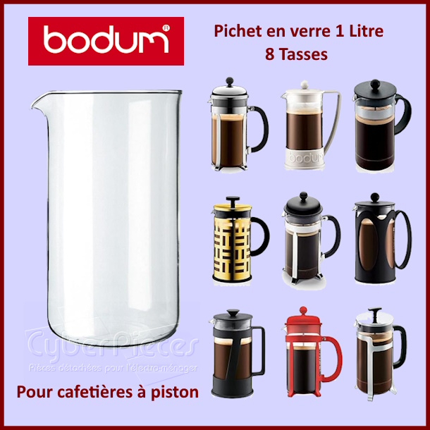 Verre de rechange 1l Bodum 1508-10