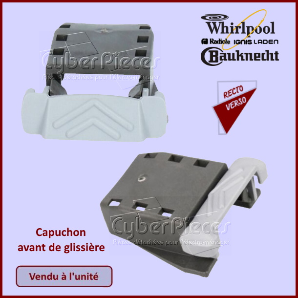 Capuchon avant de glissière Whirlpool 481010604351
