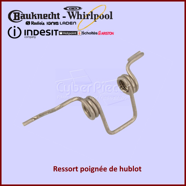 Ressort poignée de hublot Whirlpool 481249258022