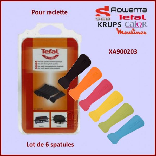 Lot de 6 spatules à raclette XA900203