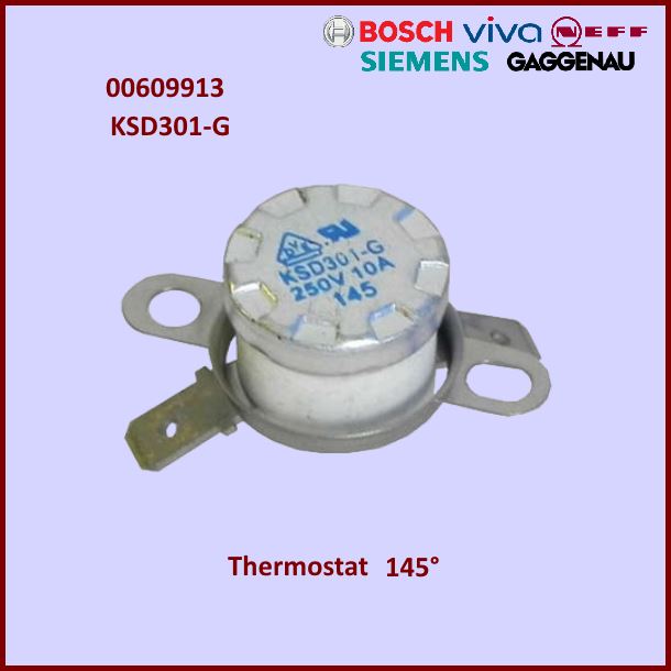 Thermostat klixon 145° - KSD301-G / Bosch 00609913