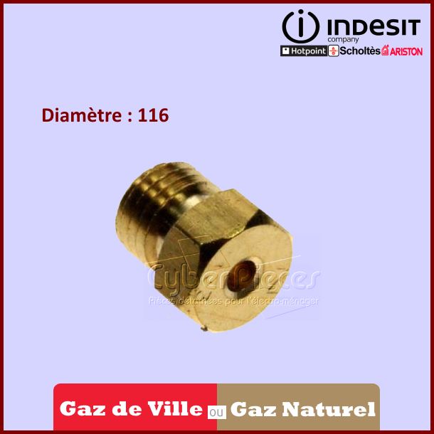 Injecteur Gaz Nat. D.116  INDESIT C00052940