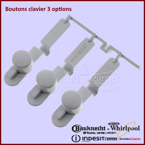 Touches clavier Whirlpool 481241029502