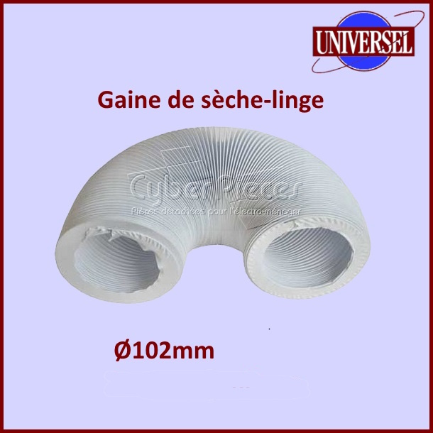 Gaine PVC de seche linge Ø 102mm - longueur 2,50m