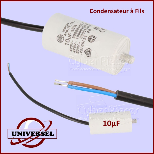 Condensateur 10µF 450V à Fils