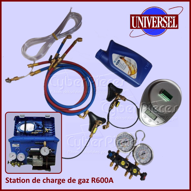 Station de charge de gaz pour R600A / R290 / R1270