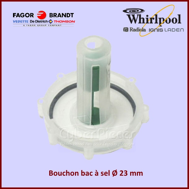 Bouchon du bac à sel Whirlpool 481946278576