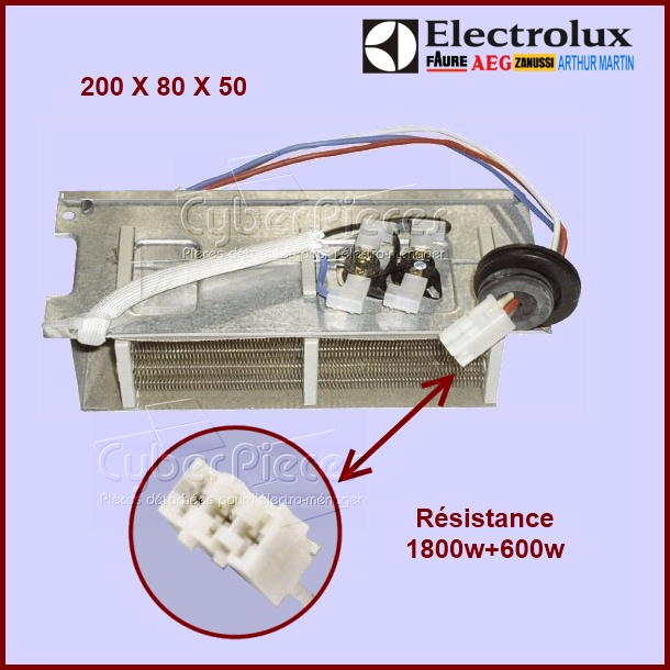 Résistance sèche-linge 1800w+600w / 230V - 50248112000