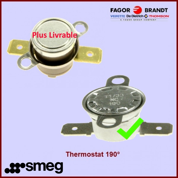 Thermostat 190° Smeg 818731475 - Pièces sèche-linge