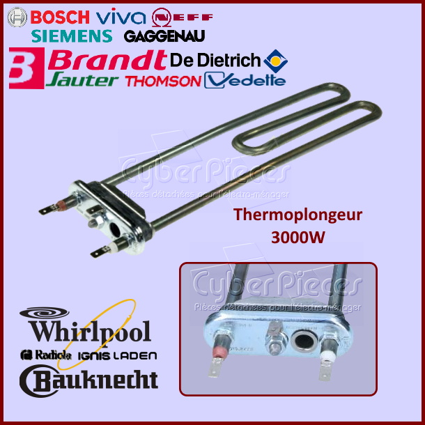 Thermoplongeur 3000W sans CTN Brandt 52X0526