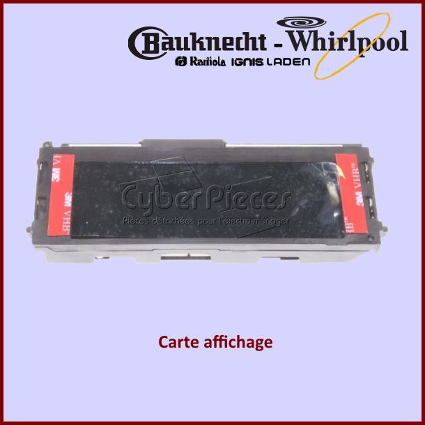 Afficheur navigateur four Whirlpool 481010487019