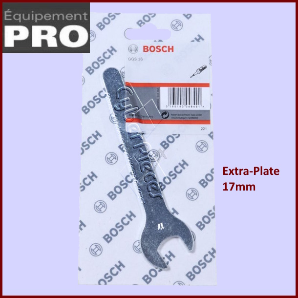Clé Extra Plate 17mm pour Charnières