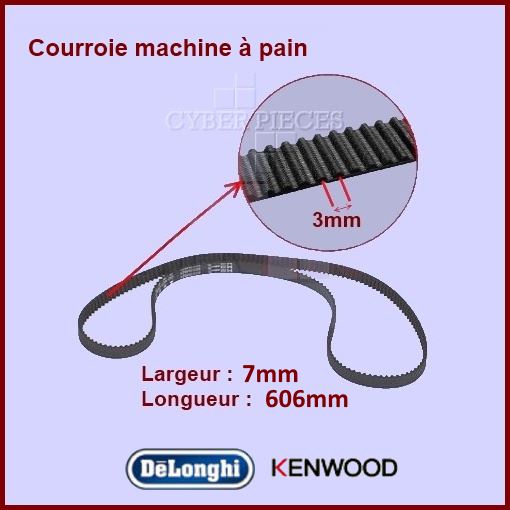 Courroie 606mm machine à pain BM450 Kenwood KW712257
