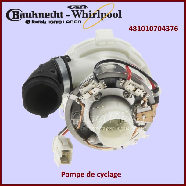 Pompe de cyclage Whirlpool 481010704376 - Pièces lave-vaisselle