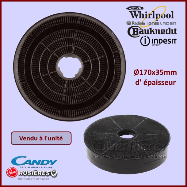 Filtre à charbon Type D185 - CHF185