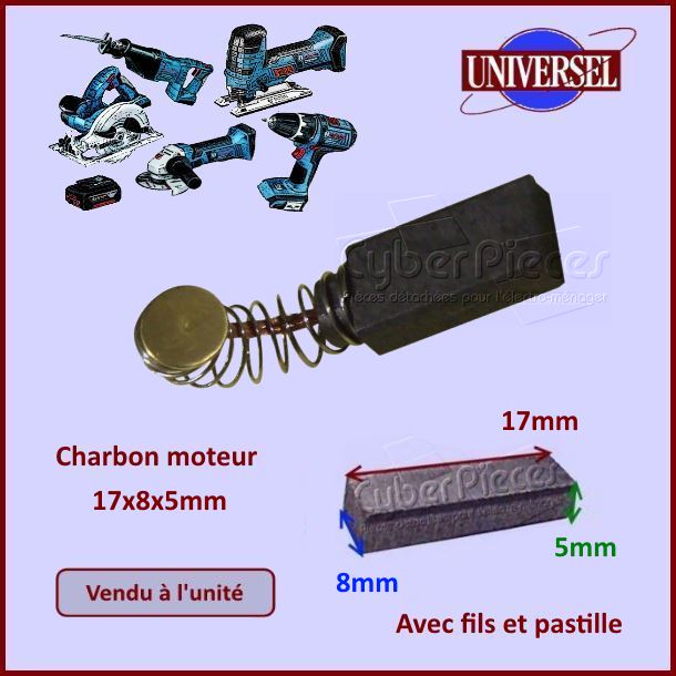 Charbon moteur 16x8x5mm 1617014114
