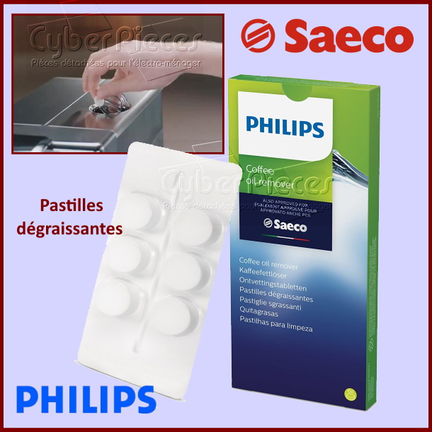 Pastilles dégraissantes CA670410 cafetière Philips-Saecco 421945032531