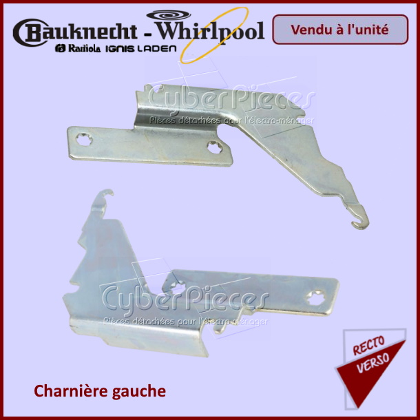 Charnière gauche Whirlpool 481241718774