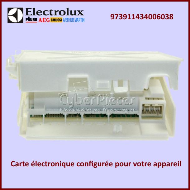 Carte electronique configuré EDW1X Electrolux 973911434006038