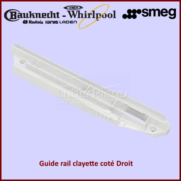Guide rail Droit Whirlpool 480132101067