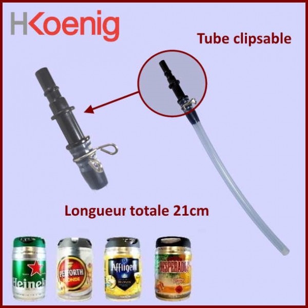 Tube + raccord rapide  21cm Hkoenig