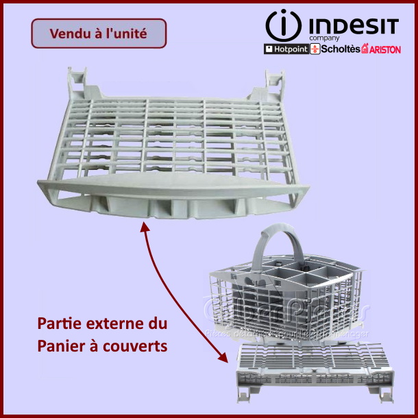 Panier à couverts externe Indesit C00086628