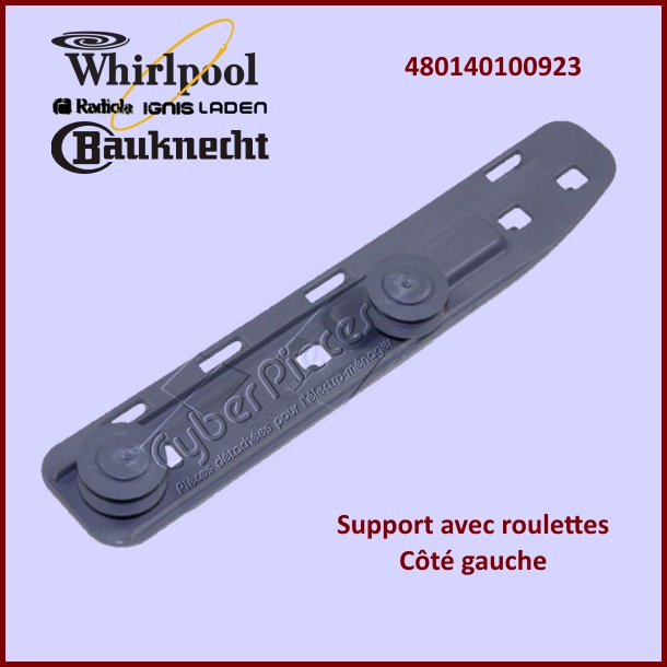 Support avec roulettes Whirlpool 480140100923