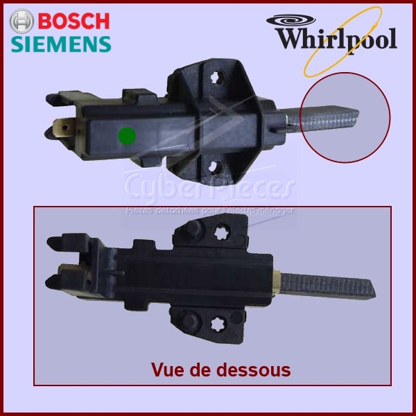 lot de 2 Charbons moteur avec support 481236248004