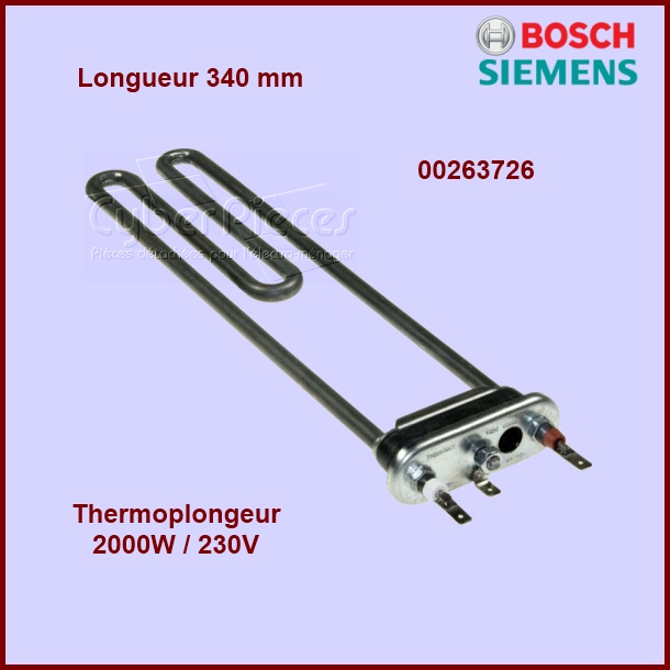 Thermoplongeur 2000w - 340mm Bosch 00263726