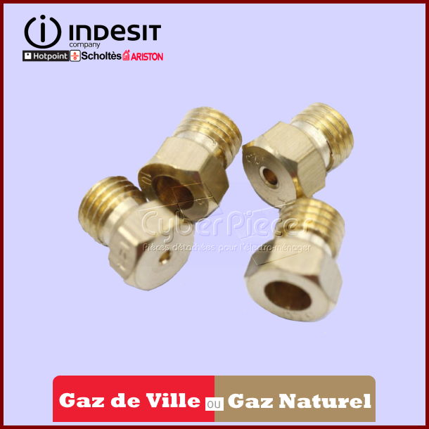 Jeu d'injecteurs Gaz Métane C00097787 - Pièces four