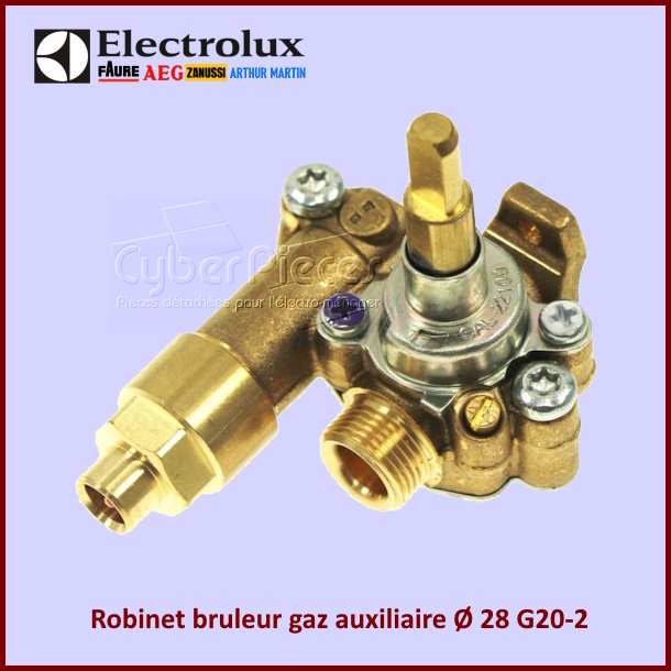 Robinet bruleur gaz auxiliaire Electrolux 140176557035