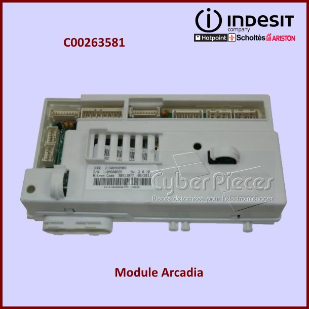 Carte électronique ARCADIA FULL WM-WD 1200 G Indesit C00263581***épuisé***