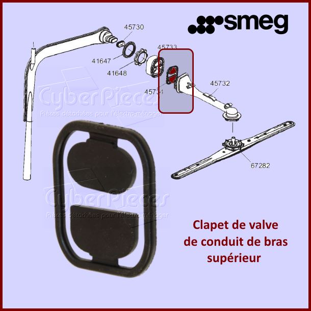 Double valve inverseur SMEG 759130466