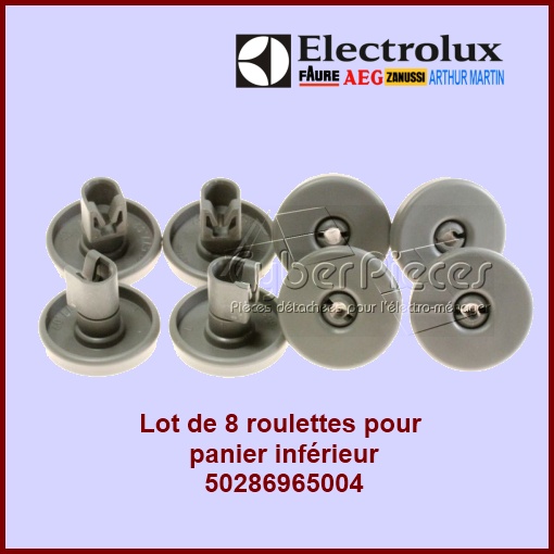 Lot de 8 roulettes inferieures Electrolux 50286965004