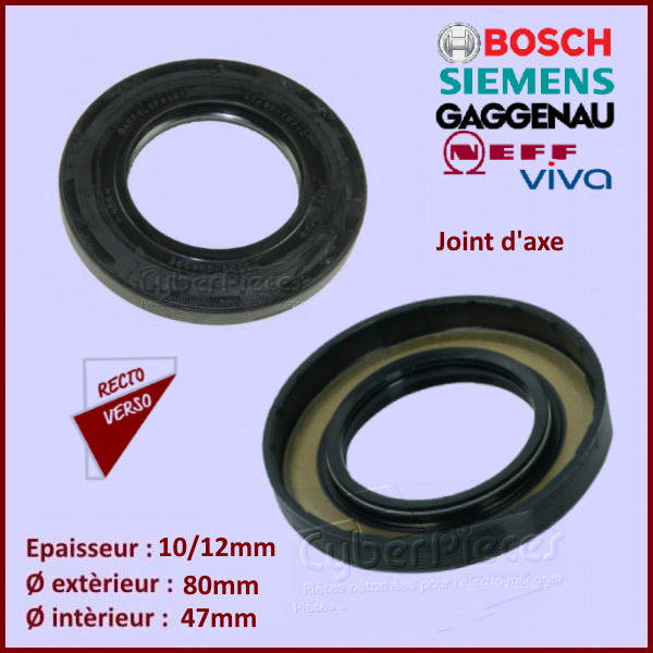 Joint d'axe 47x80x10/12mm - Bosch 00613084