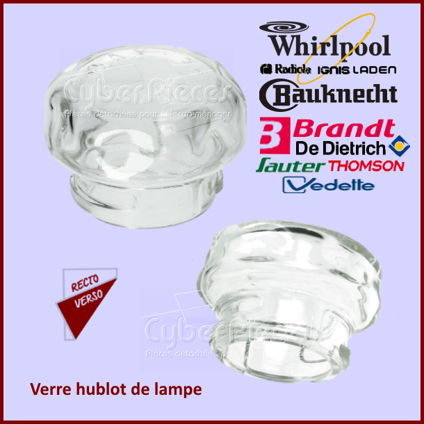 Verre hublot de lampe - Pièces four