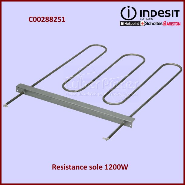 Résistance de sole 1200W Indesit C00288251
