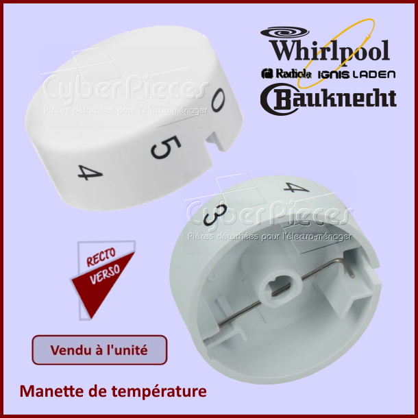 Manette de température Bosch 00169314
