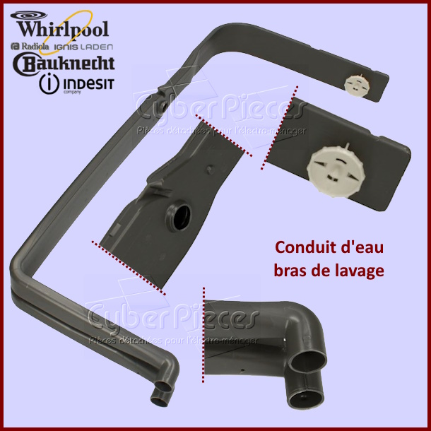 Conduit d'eau du bras de lavage Indesit C00387777