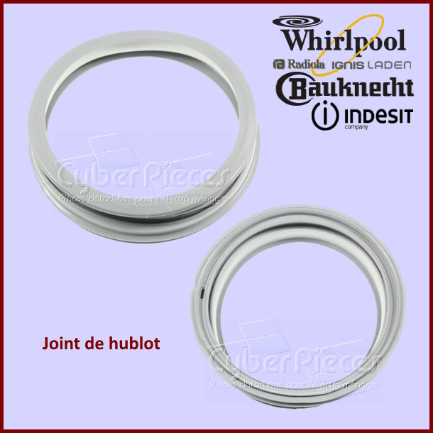 Manchette de hublot Whirlpool 481246668775 -  Pièces machine à laver