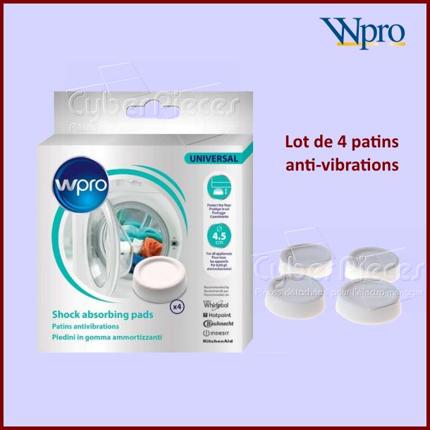 Patins antivibrations pour lave-linge
