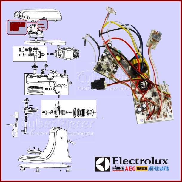 Carte électronique Electrolux 4055287348