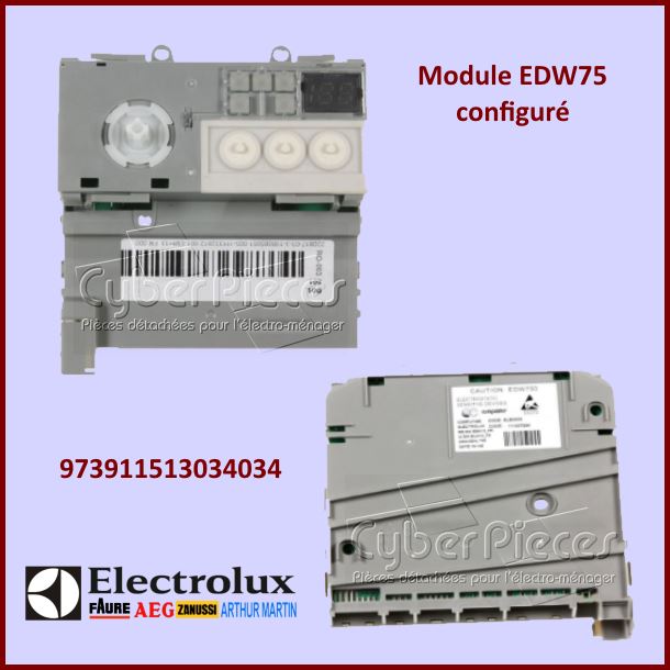 Carte électronique configuré EDW750 Electrolux 973911513034034