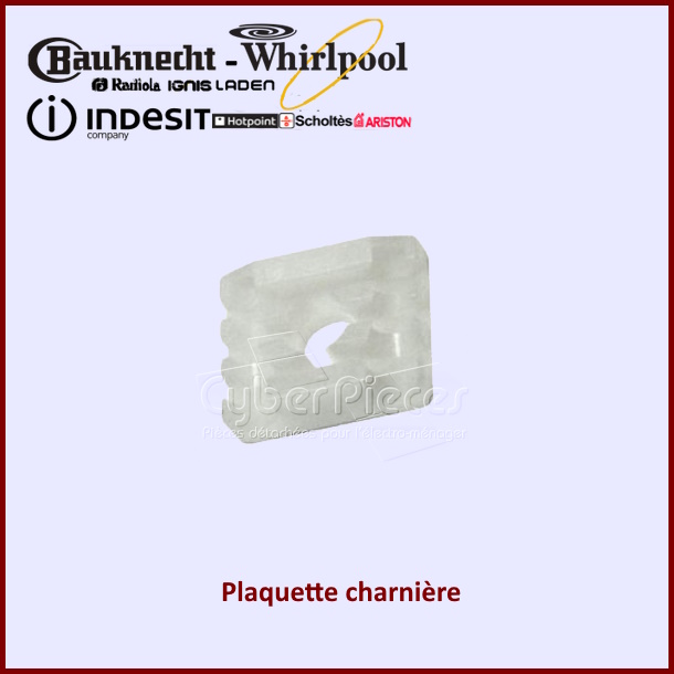 Plaquette charnière Indesit C00035769