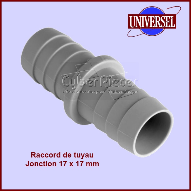 Jonction 17X17mm droit pour tuyau de vidange